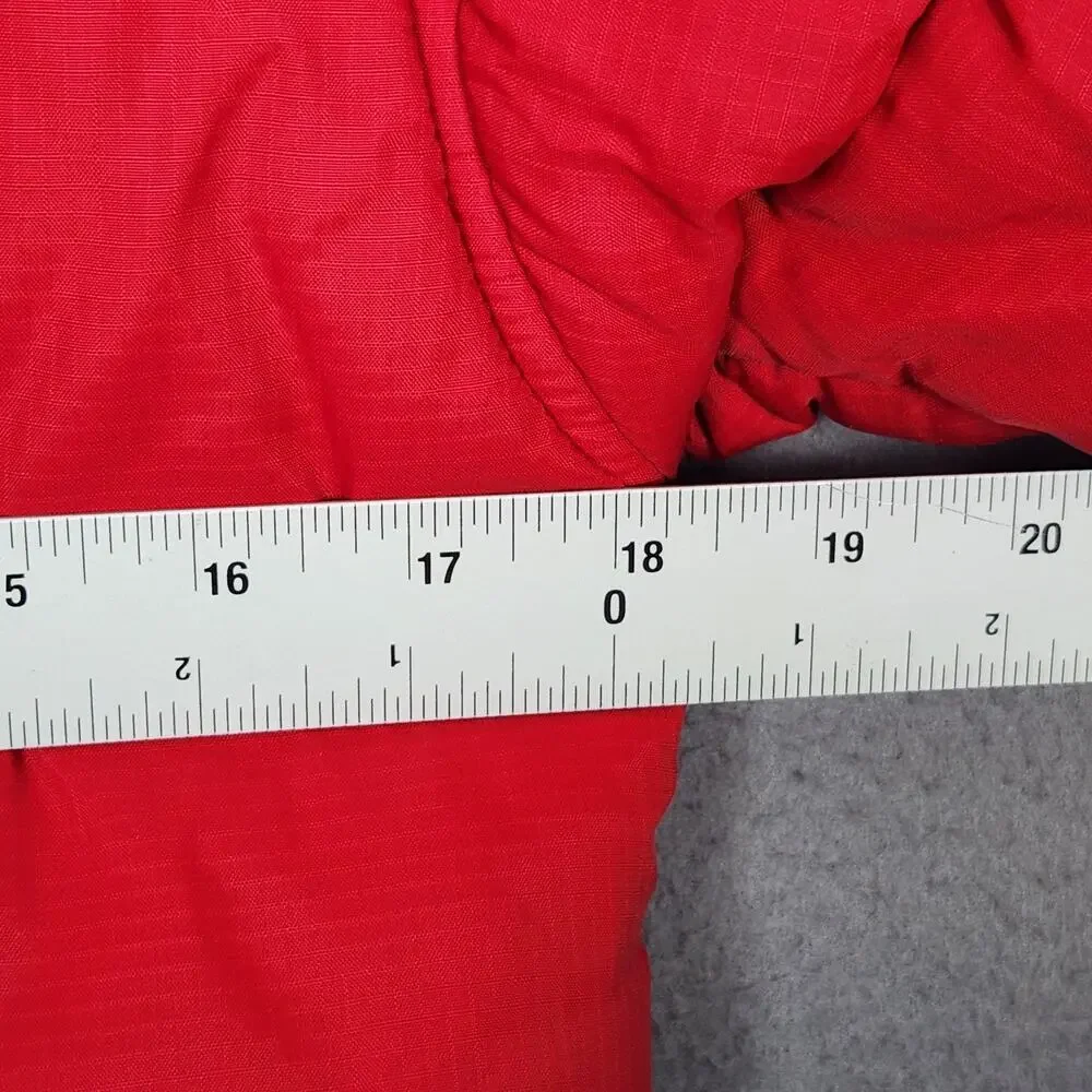 Polo Sport Ralph Lauren Jacket Boys Medium Red Hooded Puffer Nylon Winter Coat